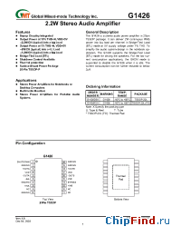 Datasheet G1426D5U manufacturer GMT