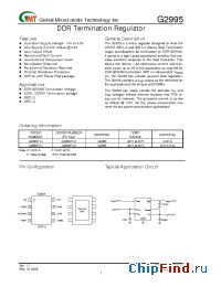 Datasheet G2995P1UF manufacturer GMT