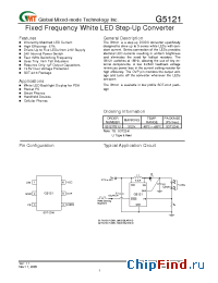 Datasheet G5121TB1U manufacturer GMT