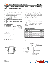 Datasheet G751-1P1 manufacturer GMT