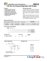 Datasheet G9218 manufacturer GMT