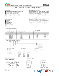 Datasheet G960T36T manufacturer GMT