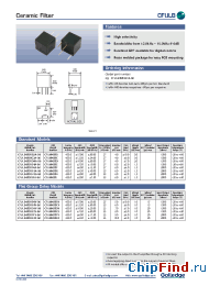 Datasheet CFULB455KC4Y-B0 manufacturer Golledge