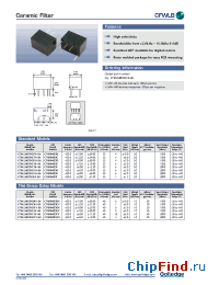 Datasheet CFWLB455KJFA-B0 manufacturer Golledge