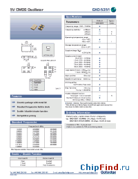 Datasheet GXO-5351 manufacturer Golledge