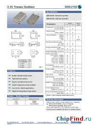 Datasheet GXO-U103 производства Golledge