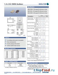 Datasheet GXO-U109BI manufacturer Golledge
