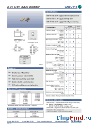 Datasheet GXO-U115BI manufacturer Golledge