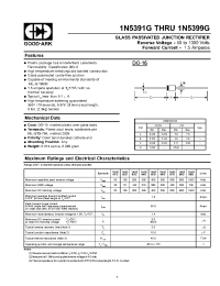 Datasheet 1N5391G manufacturer GOOD-ARK