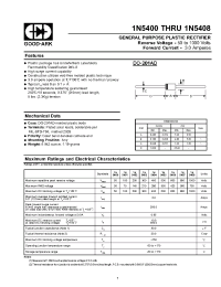 Datasheet 1N5401 manufacturer GOOD-ARK