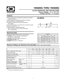 Datasheet 1N5402G manufacturer GOOD-ARK