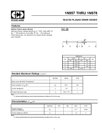 Datasheet 1N976 manufacturer GOOD-ARK