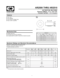 Datasheet AR2500 manufacturer GOOD-ARK