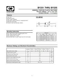 Datasheet BY252 manufacturer GOOD-ARK