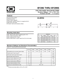 Datasheet BY299 manufacturer GOOD-ARK