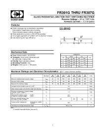 Datasheet FR302G manufacturer GOOD-ARK
