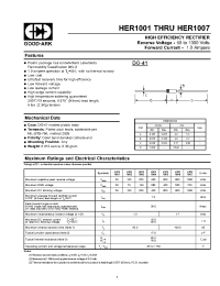 Datasheet HER1006 производства GOOD-ARK