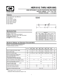 Datasheet HER103G manufacturer GOOD-ARK