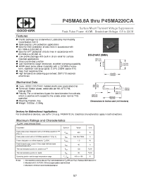 Datasheet P4SMA10A manufacturer GOOD-ARK
