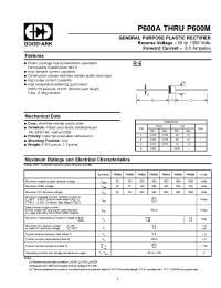 Datasheet P600A manufacturer GOOD-ARK