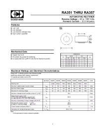 Datasheet RA357 manufacturer GOOD-ARK