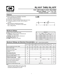 Datasheet RL101F manufacturer GOOD-ARK