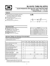 Datasheet RL101FG manufacturer GOOD-ARK
