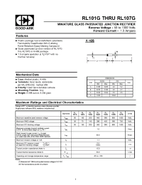 Datasheet RL101G manufacturer GOOD-ARK