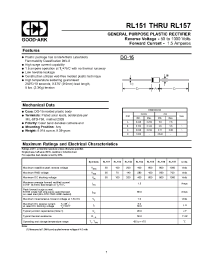 Datasheet RL151 manufacturer GOOD-ARK