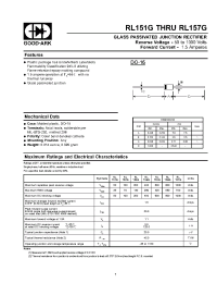 Datasheet RL151G manufacturer GOOD-ARK