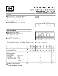 Datasheet RL201G manufacturer GOOD-ARK