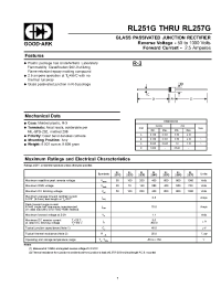 Datasheet RL251G manufacturer GOOD-ARK