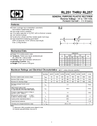 Datasheet RL257 производства GOOD-ARK