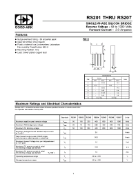 Datasheet RS20 manufacturer GOOD-ARK