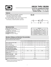 Datasheet SB220 manufacturer GOOD-ARK