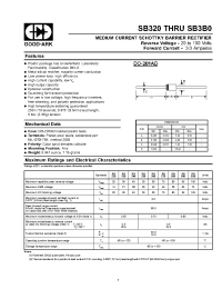 Datasheet SB370 manufacturer GOOD-ARK
