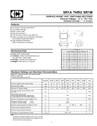 Datasheet SR1A manufacturer GOOD-ARK