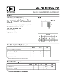 Datasheet ZM4754 manufacturer GOOD-ARK