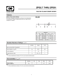 Datasheet ZPD18 manufacturer GOOD-ARK