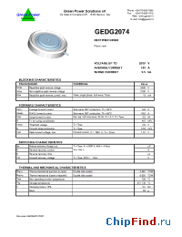 Datasheet GEDG2074 manufacturer Green Power