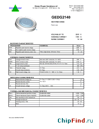 Datasheet GEDG2140 manufacturer Green Power