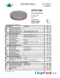 Datasheet GPTH1300 manufacturer Green Power