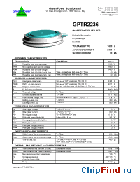 Datasheet GPTR2236 manufacturer Green Power