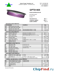 Datasheet GPTS1405 manufacturer Green Power