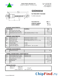 Datasheet GSD63034-vv manufacturer Green Power