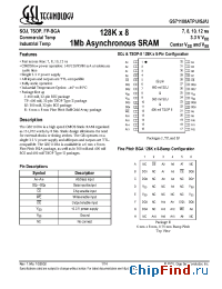 Datasheet GS71108ASJ-8 производства GSI
