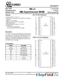 Datasheet GS74104ATP-8 производства GSI