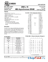 Datasheet GS74116AJ-10I manufacturer GSI