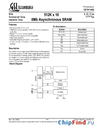 Datasheet GS78116AB-12T manufacturer GSI
