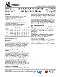Datasheet GS8160F36T-6.5I производства GSI